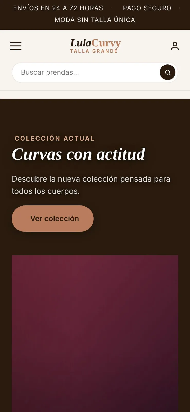 La tienda en el móvil de la clienta